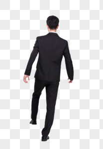 商务男士西装形象黑色高清图片素材