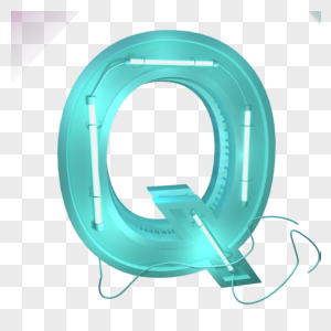 立体字母Q图片