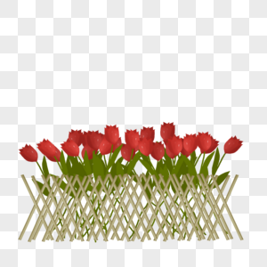 花卉栅栏图片