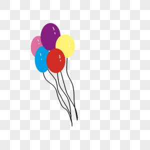 儿童节彩色气球图片