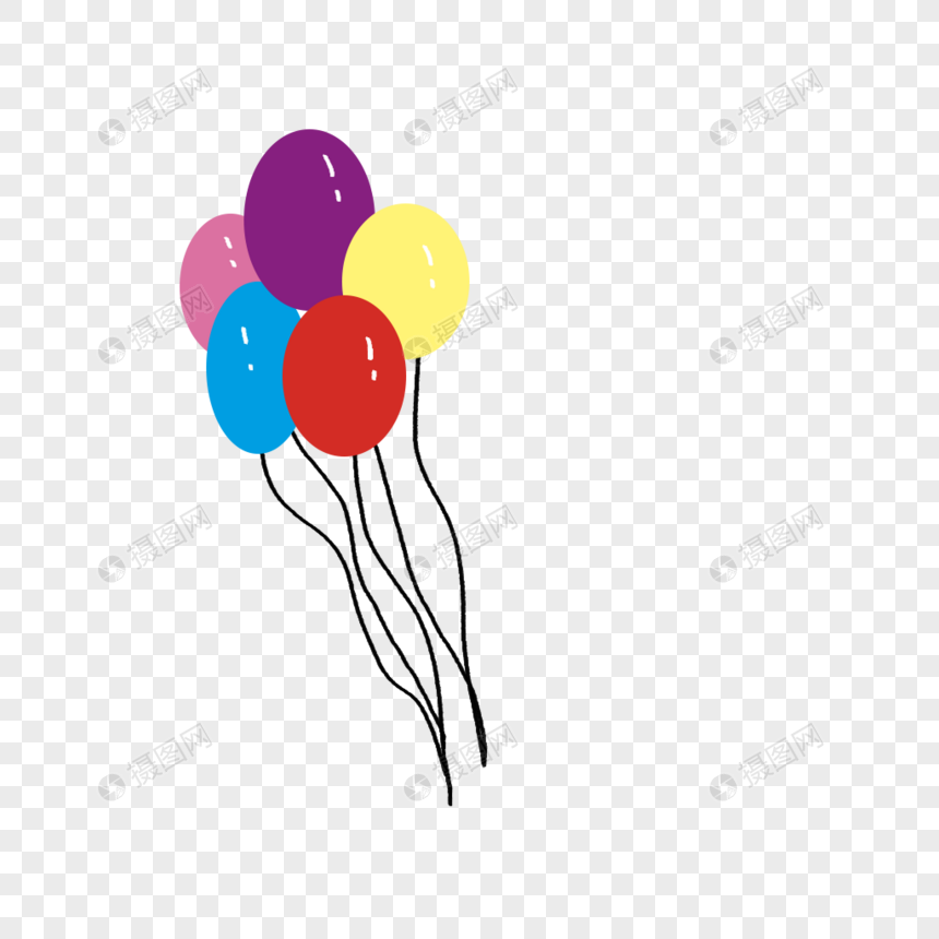 儿童节彩色气球图片