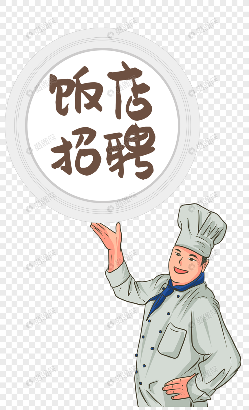 厨师招聘艺术字图片