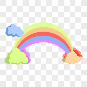 彩虹简单彩虹高清图片素材