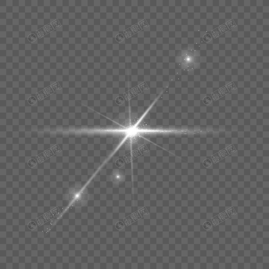 白色星光科技光效图片