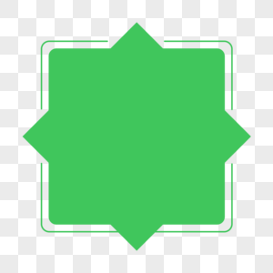 绿色菱形边框图片