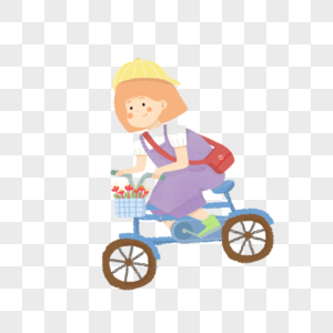 骑自行车的小孩图片