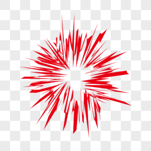 红色爆炸效果线图片