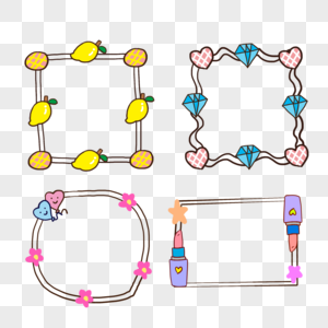 少女边框图片