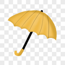 黄色的雨伞图片