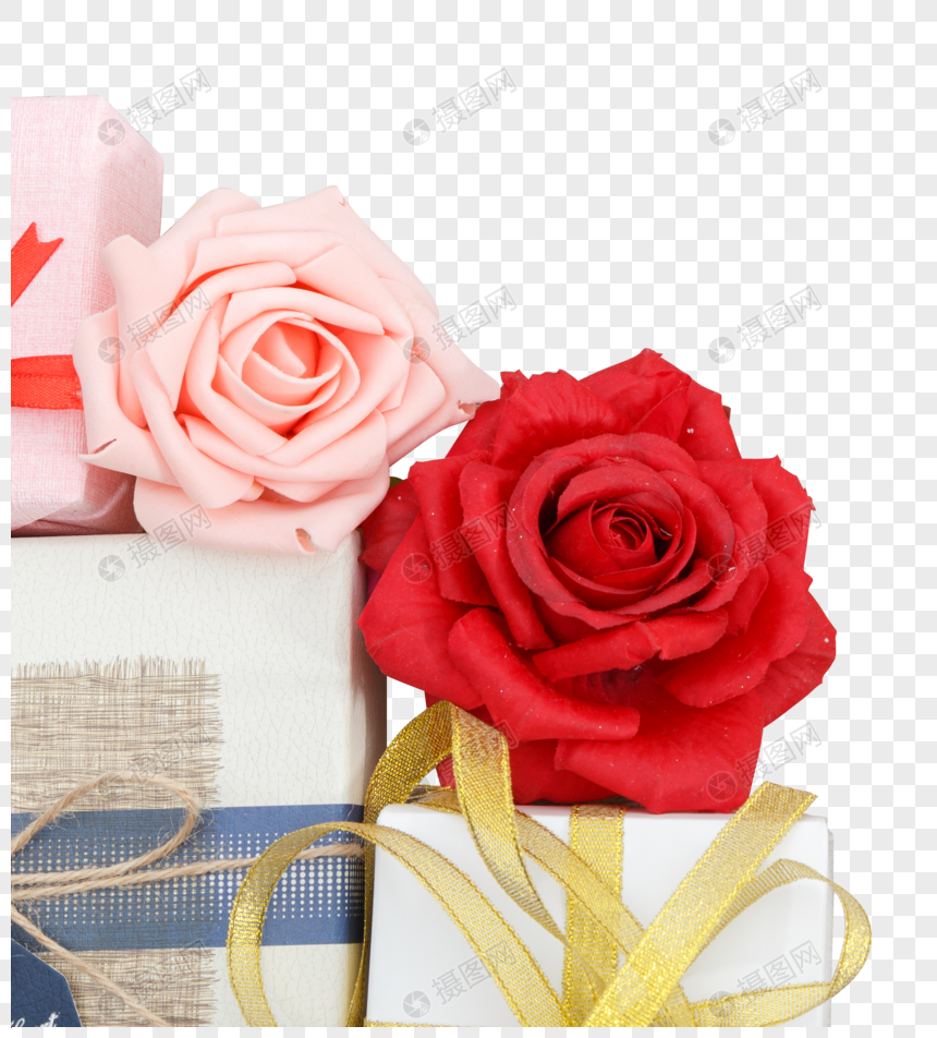 情人节礼盒玫瑰花图片