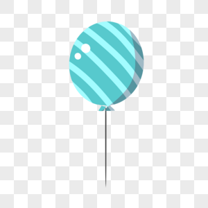 蓝色线条气球图片