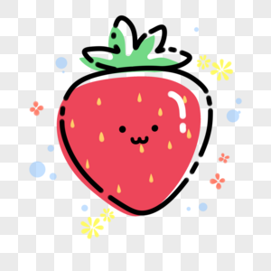 水果草莓水果人高清图片