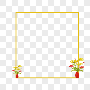 花朵植物边框图片