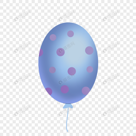 好看的蓝色气球图片