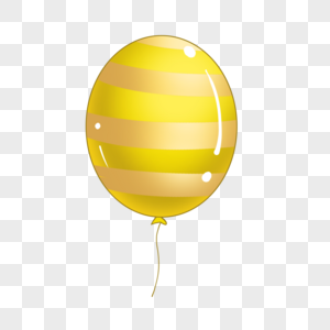好看的黄色气球图片