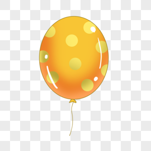 节日用好看的橙色气球图片