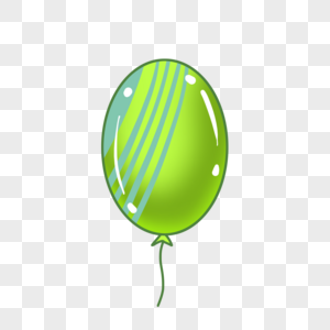 好看的浅绿色气球图片