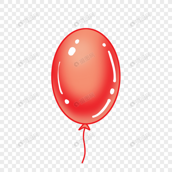 好看的红色气球图片