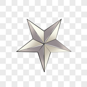 白色的五角星高清图片