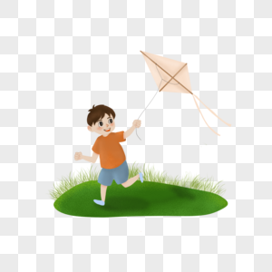 六一儿童节快乐玩耍放风筝图片