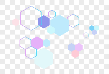 六边形蜂窝背景元素图片