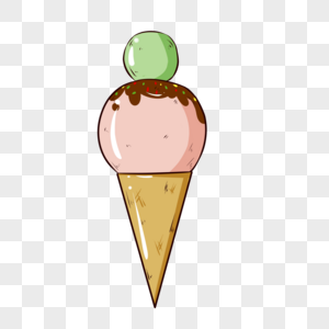 双球冰淇淋图片