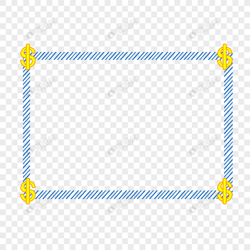 大气商务钱币边框图片
