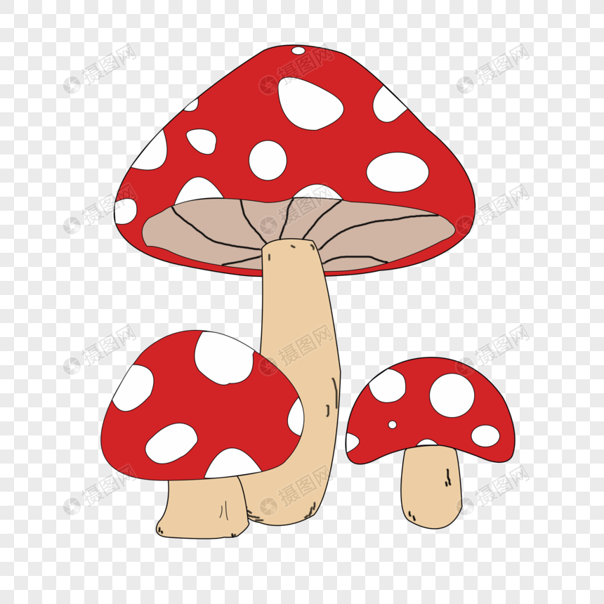 手绘/卡通元素 蘑菇.