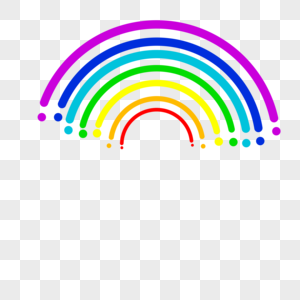 彩色彩虹装饰图片