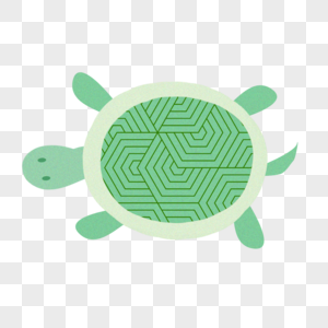卡通绿色动物小乌龟图片