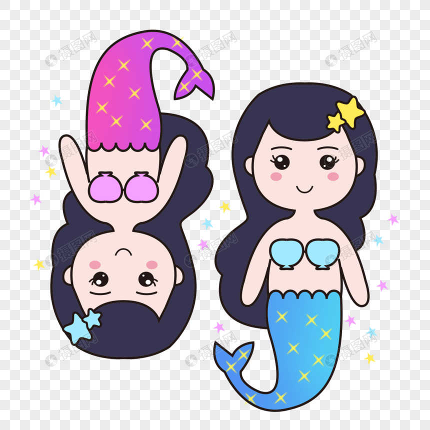 q版卡通双鱼座