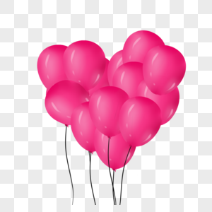 粉色气球图片