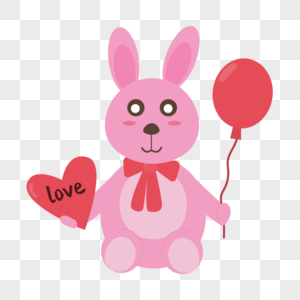 粉色兔子图片