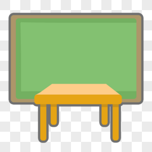 学习工具黑板和课桌椅图片