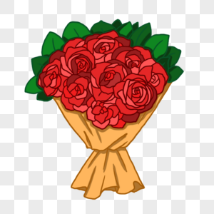 浪漫情人节美丽娇艳的玫瑰花束图片