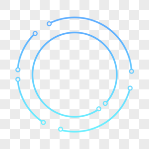 科技感圆形边框高清图片