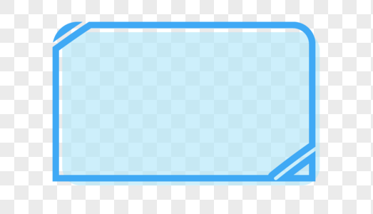 蓝色简约边框图片