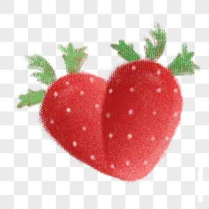 立夏清新草莓装饰素材图片