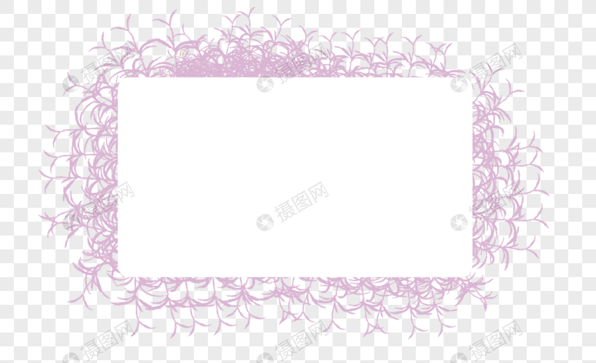 粉色清新花纹边框图片