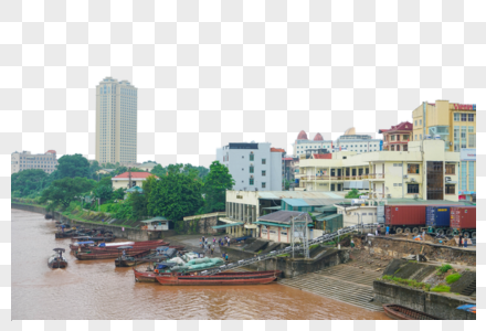 沿河建筑图片