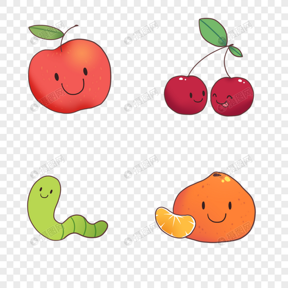 微笑水果图标图片