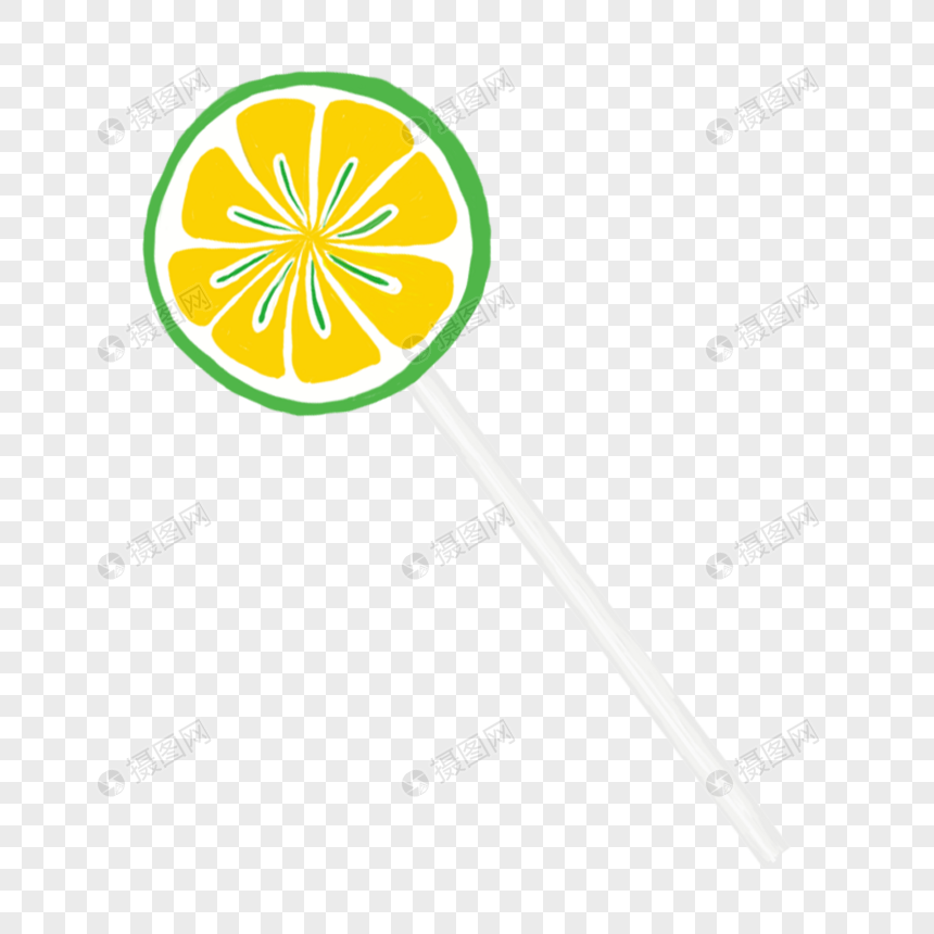 儿童节柠檬口味棒棒糖