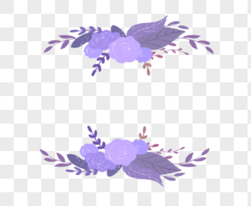 紫色花环图片