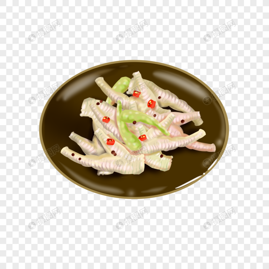 手绘/卡通元素 凤爪.