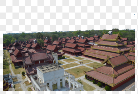缅甸曼德勒大皇宫图片