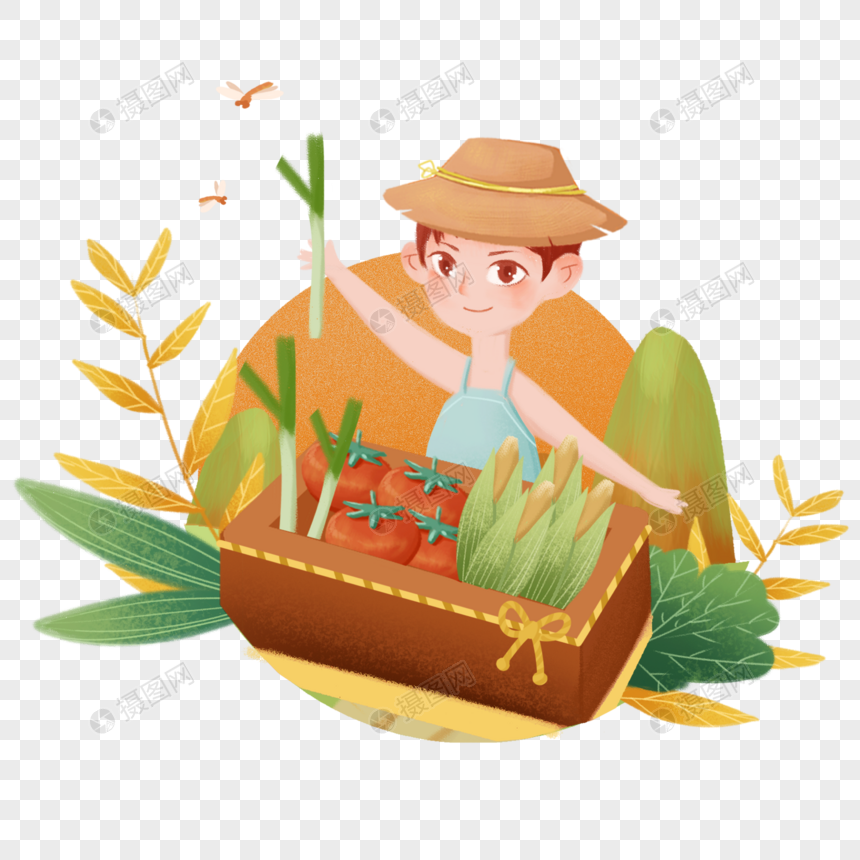 劳动节工作辛苦小满辛勤劳作种田汗水少年