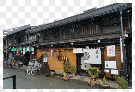 日本高山城市风光图片