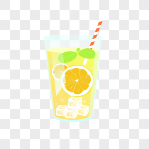 彩色橙汁饮料图片