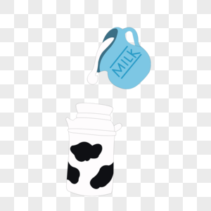 牛奶牛奶瓶免抠元素高清图片