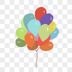 气球一组彩色气球高清图片